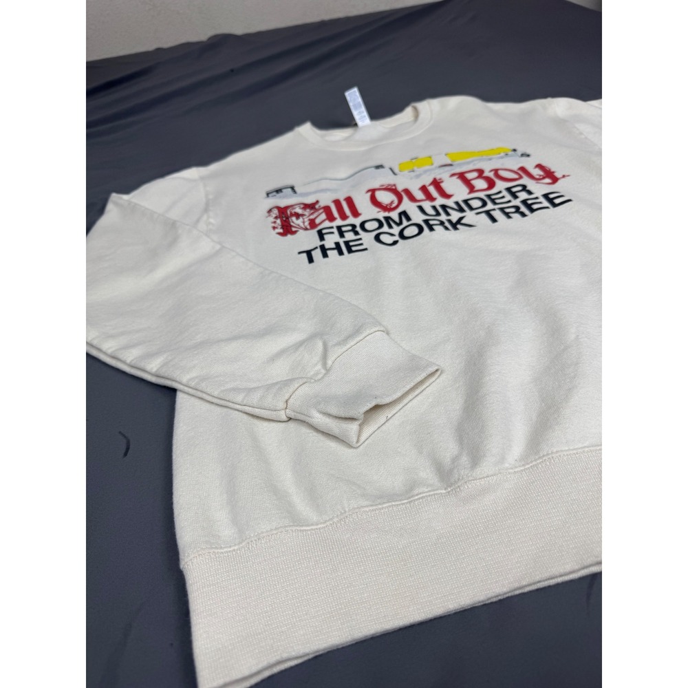 Fall Out Boy From Under The Cork Tree Sweatshirt Jerzees Small Cream Lightweight - Picture 8 of 16